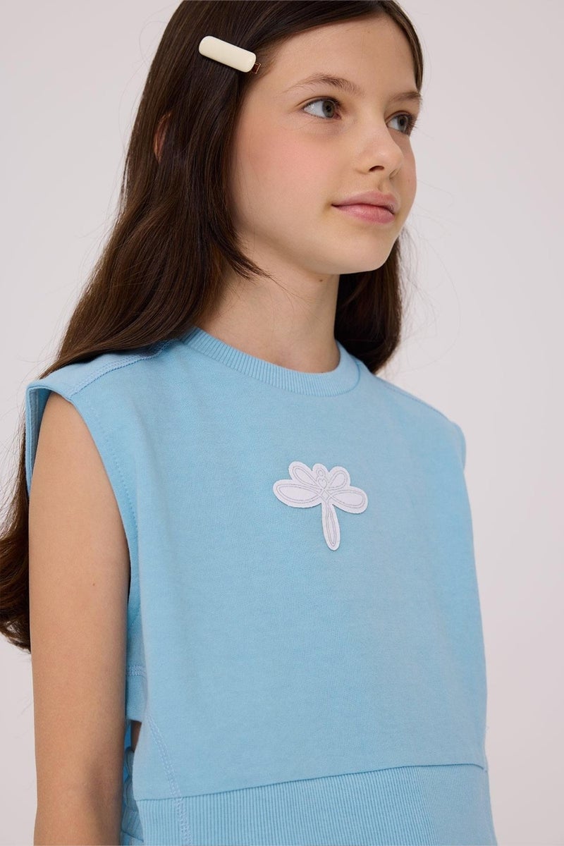 TYESS Girls Blue Sweatshirt  - Image 3
