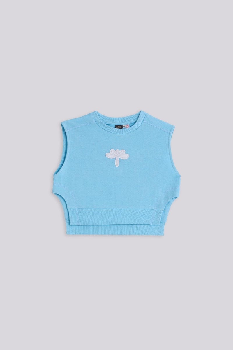 TYESS Girls Blue Sweatshirt  - Image 5