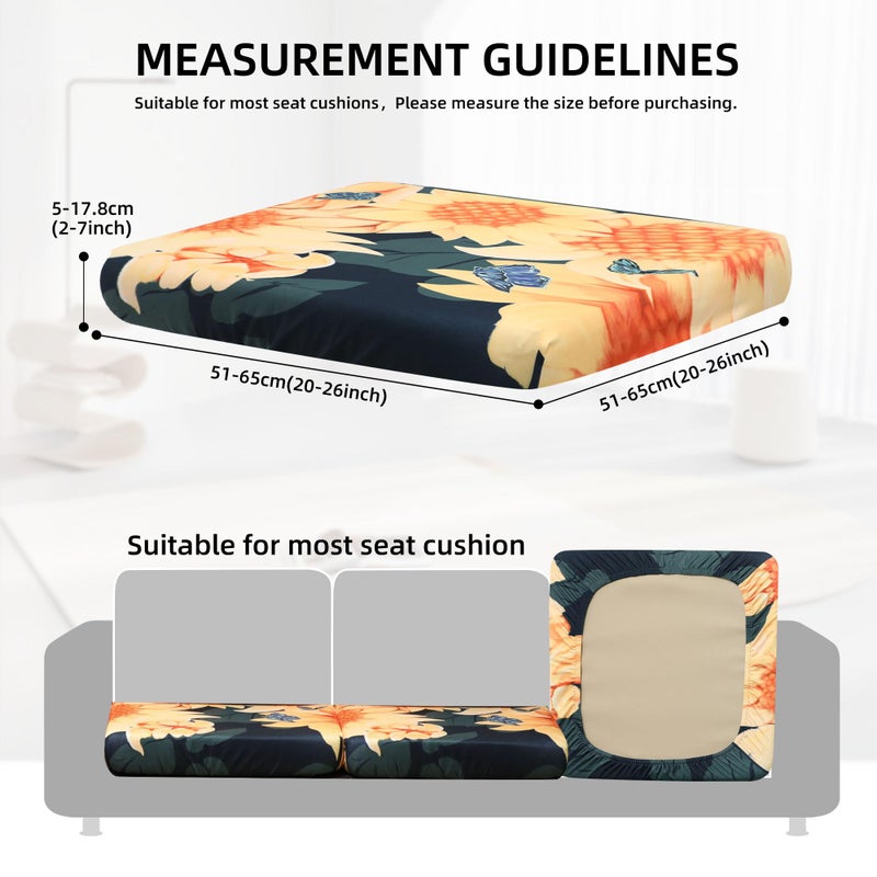 SUKAIKEQA Outdoor Cushion Covers Set,8PCS Waterproof Patio Furniture Couch Seat Slipcovers, Replacement for Sofa Sectional Chair(Coverï¼ŒOnly) - Image 2