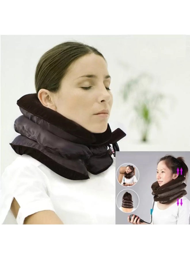 Cervical Neck Traction Device Headache Shoulder Pain Relax Brace Support Pillow - Image 2