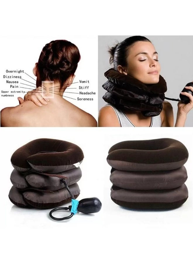 Cervical Neck Traction Device Headache Shoulder Pain Relax Brace Support Pillow - Image 4