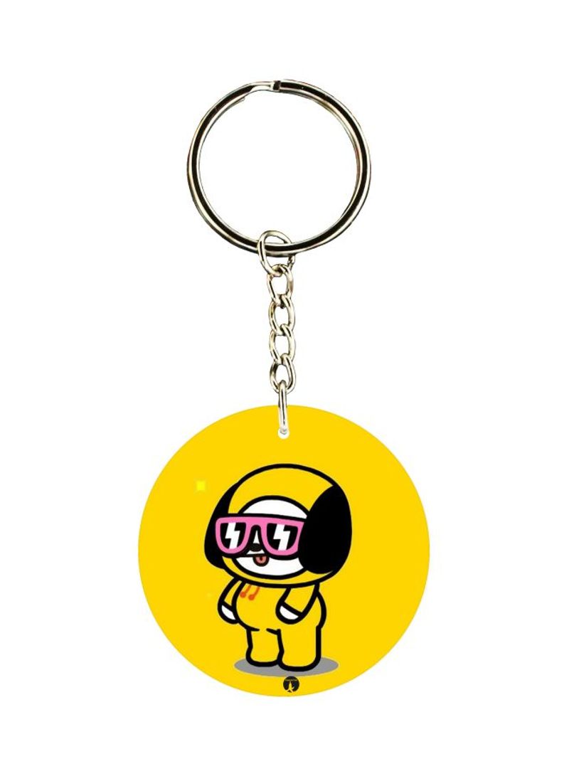 Cartoon Themed Dual Sided Keychain