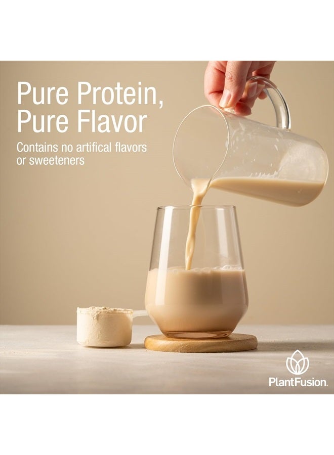PlantFusion مسحوق بروتين نباتي كامل - مسحوق بروتين نباتي مع BCAAs، إنزيمات هضمية وبروتين البازلاء - كيتو، خالي من الغلوتين، غير الألبان، بدون سكر، غير معدّل وراثيًا - طبيعي - بدون ستيفيا 0.93 رطل - Image 3