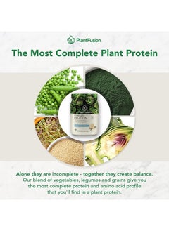 PlantFusion Complete Vegan Protein Powder - Plant Based Protein Powder With BCAAs, Digestive Enzymes and Pea Protein - Keto, Gluten Free, Non-Dairy, No Sugar, Non-GMO - Natural-No Stevia 0.93 lb  - Image 5