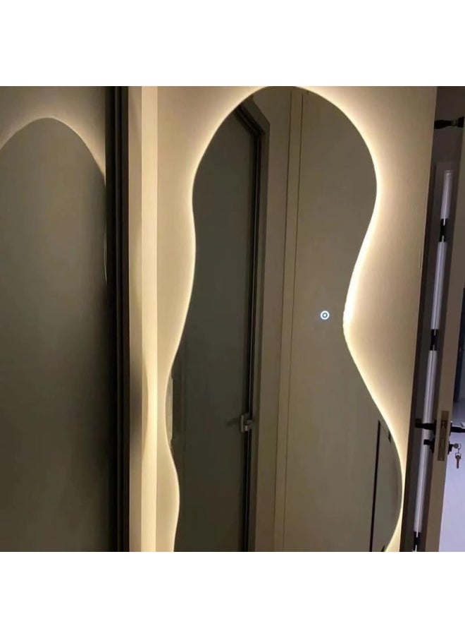 Generic - Generic Irregular Shape Mirror For Wall Hanging 90X90X180 Cm Clear - Image 1