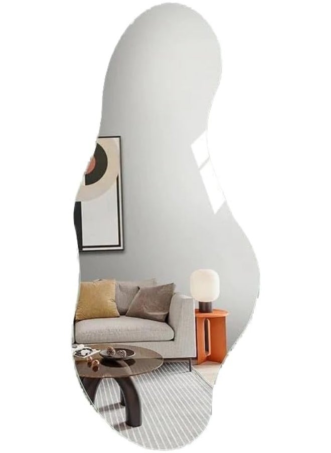 Generic - Generic Irregular Shape Mirror For Wall Hanging 90X90X180 Cm Clear - Image 1