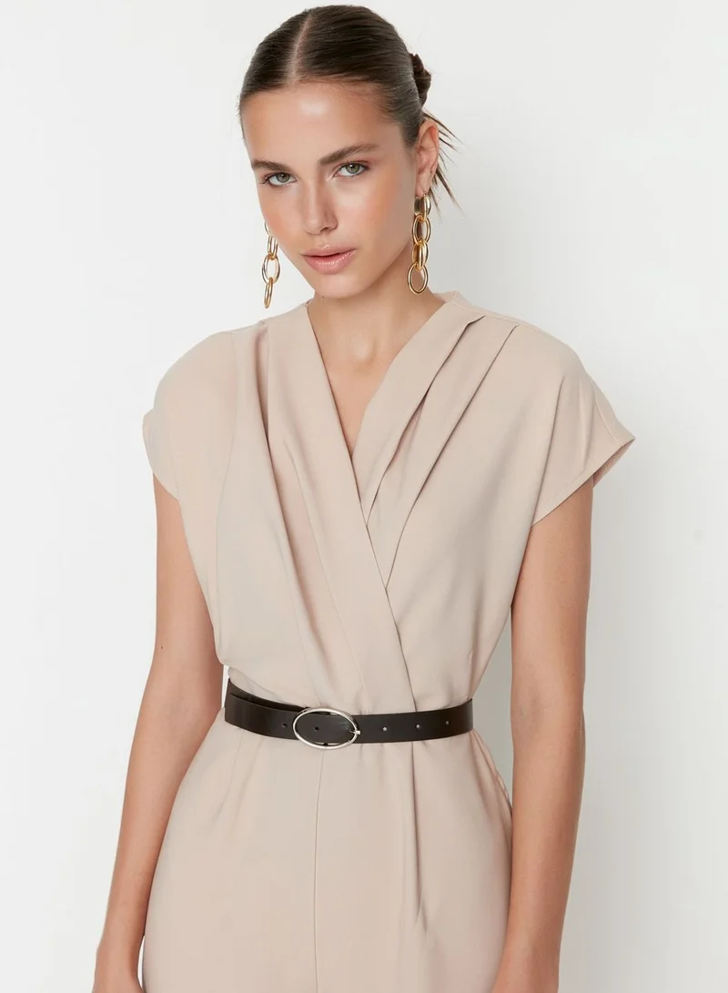 trendyol Double Breasted Wide Leg Jumpsuit