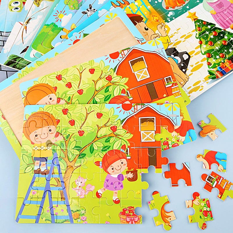 New 40-Piece Wooden Children'S Jigsaw Puzzle Board Early Childhood Educational Toys Manufacturers - Image 3