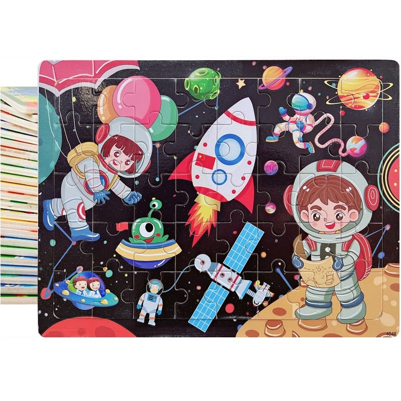 New 40-Piece Wooden Children'S Jigsaw Puzzle Board Early Childhood Educational Toys Manufacturers - Image 2