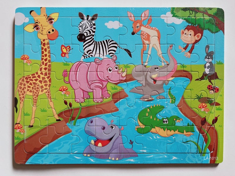 New 40-Piece Wooden Children'S Jigsaw Puzzle Board Early Childhood Educational Toys Manufacturers - Image 1