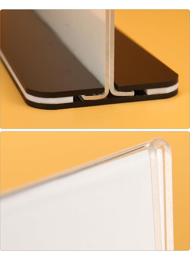 TPGP ® 6 Pack A4 Acrylic Sign Holder with Base, Double Sided Acrylic Display Stand Poster Menu Holder for Office Hotel Restaurant Exhibition Wedding - Image 2