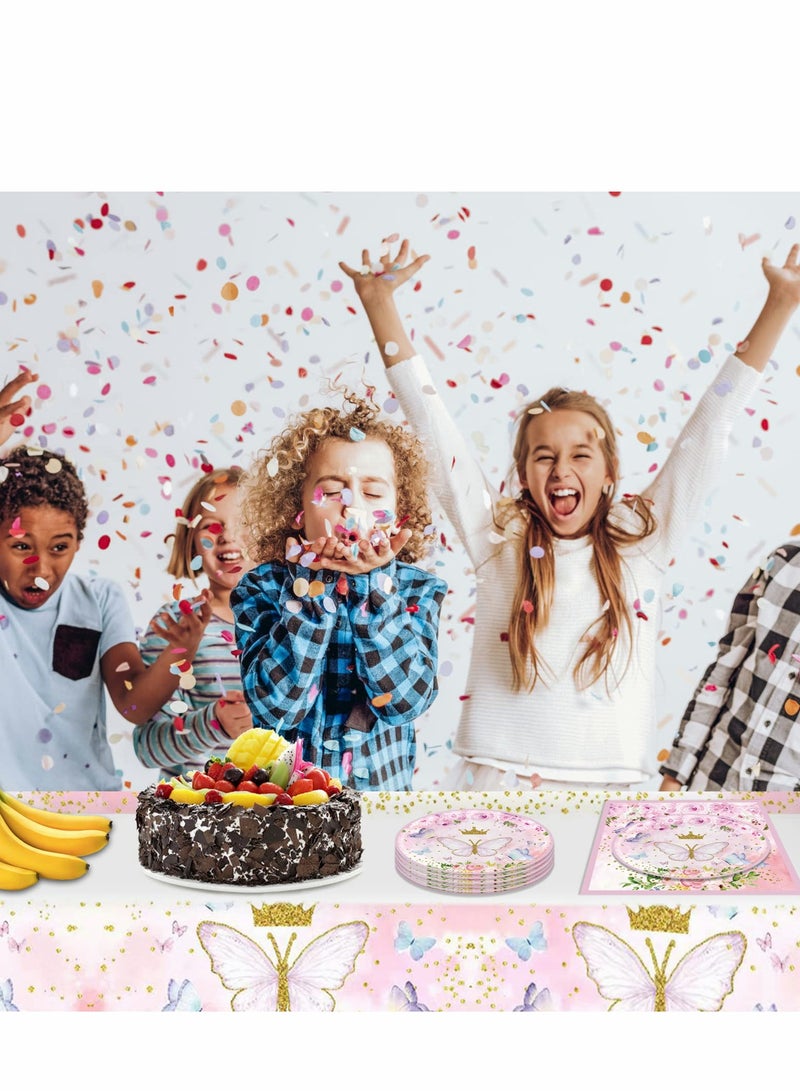 طقم حفلة عيد ميلاد الربيع لـ 20 ضيف - أطباق، مناديل وزينة مائدة ذات طابع - Image 4