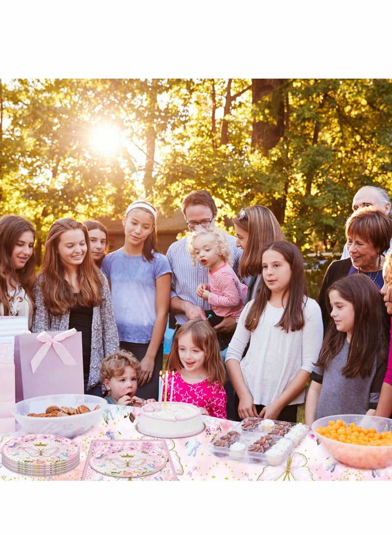 طقم حفلة عيد ميلاد الربيع لـ 20 ضيف - أطباق، مناديل وزينة مائدة ذات طابع - Image 2