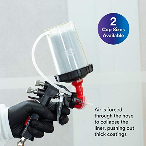 3M PPS 2.0 H/O Pressure Cup with Air Hose, 26121, Midi, 13.5 Ounces, Use with 3M Accuspray HGP Spray Gun for Thick High-Viscosity Latex Paints, Varnishes, Coatings and Primers, 1 Pack - Image 4