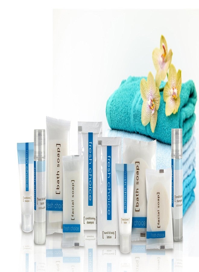 fresh choice صابون فندق بكميات كبيرة من فريش تشويس، صابون بار مغلف بشكل فردي، مستلزمات استحمام بحجم تجريبي صغير، صابون للجسم واليدين للإيجارات السياحية وحمامات ضيوف الموتيلات، 0.5 أونصة، عبوة من 100 - Image 4