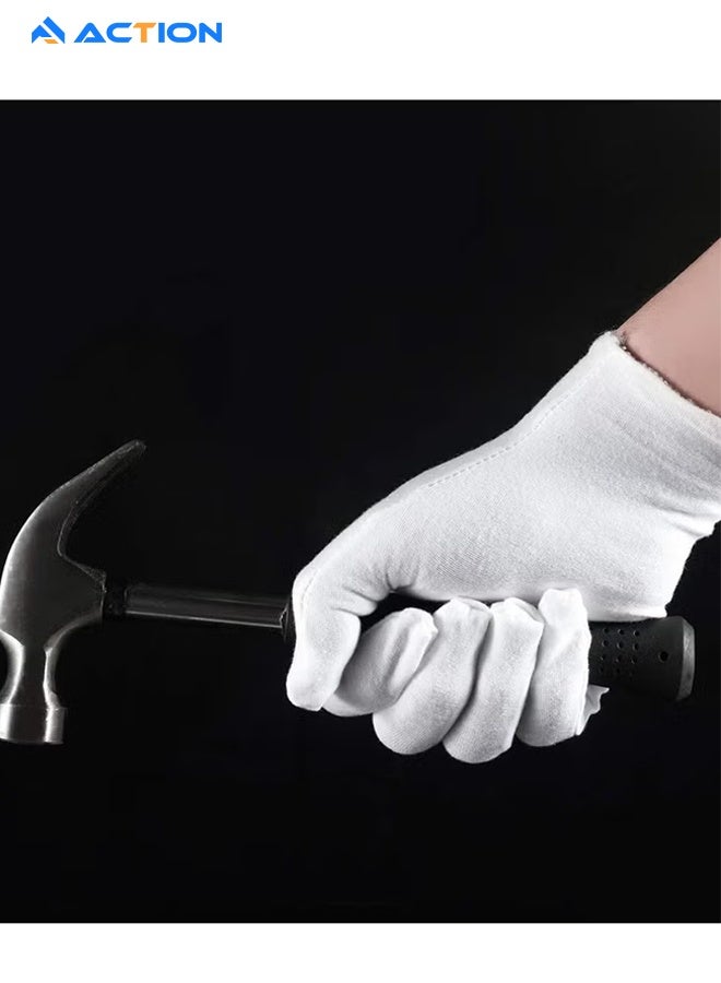 ACTION 3 Pairs White Cotton Gloves For Dry Hands Eczema Spa Moisturizing - Work Glove Liners For Serving Costume Inspection - Image 5