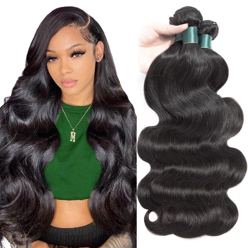 Superfect Brazilian Human Hair Bundles 18 20 22 Inch Body Wave 12A Grade 100 Unprocessed Virgin Hair Weave 3 Pcs Natural Black Extensions 1822