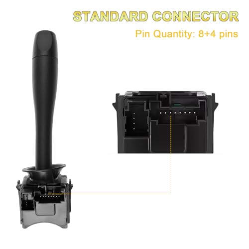 YAOPEI Turn Signal Switch For Pontiac G6 2005-2011, Saturn Aura 2007-2009, Chevy Malibu 2004 2005 2006 2007 2008 2009 2010 2011 2012 Headlamp Dimmer Switch Blinker Lever Replace 20940369 D6253E SW8004 D6212E - Image 5