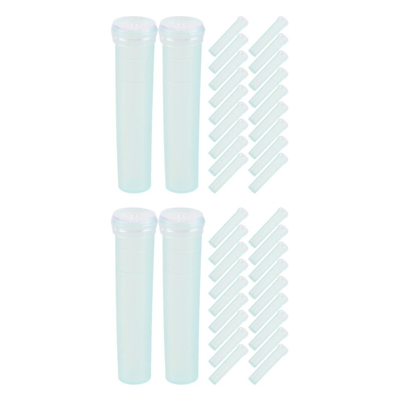40 PCS Floral Water Tubes Flowers Storage Small Test Flower Shop Supplies Flower Holder 7.2x1.8cm (Sky ) - Image 4