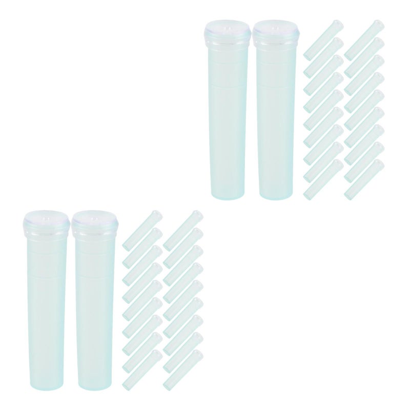 40 PCS Floral Water Tubes Flowers Storage Small Test Flower Shop Supplies Flower Holder 7.2x1.8cm (Sky ) - Image 2