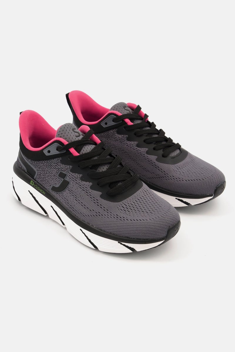 SAFETY JOGGER Women Lace Up Training Shoes, Grey  - Image 1