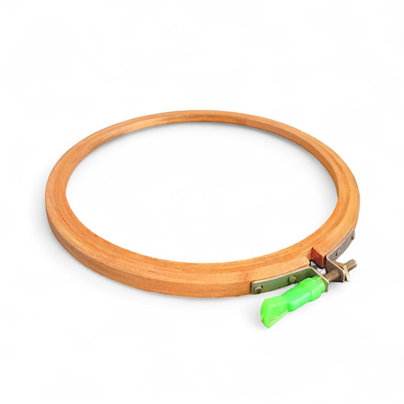 ADW CRAFT'S 8 INCH Embroidery Wooden Hoop(3 PLY, Pack of 6),Wooden Hoop Ring for Embroidery Kit,Wooden Embroidery Hoop Ring Frame,Wooden Frames for Craft Hoop Frame,Mini Wooden Hoop,Hand Embroidery Frame Wooden  - Image 3