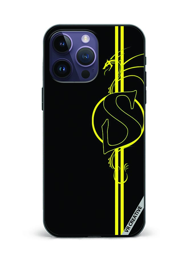 VR CREATIVE Protective Case Cover For Apple iPhone 15 Pro Letter S Design Multicolour - Image 1