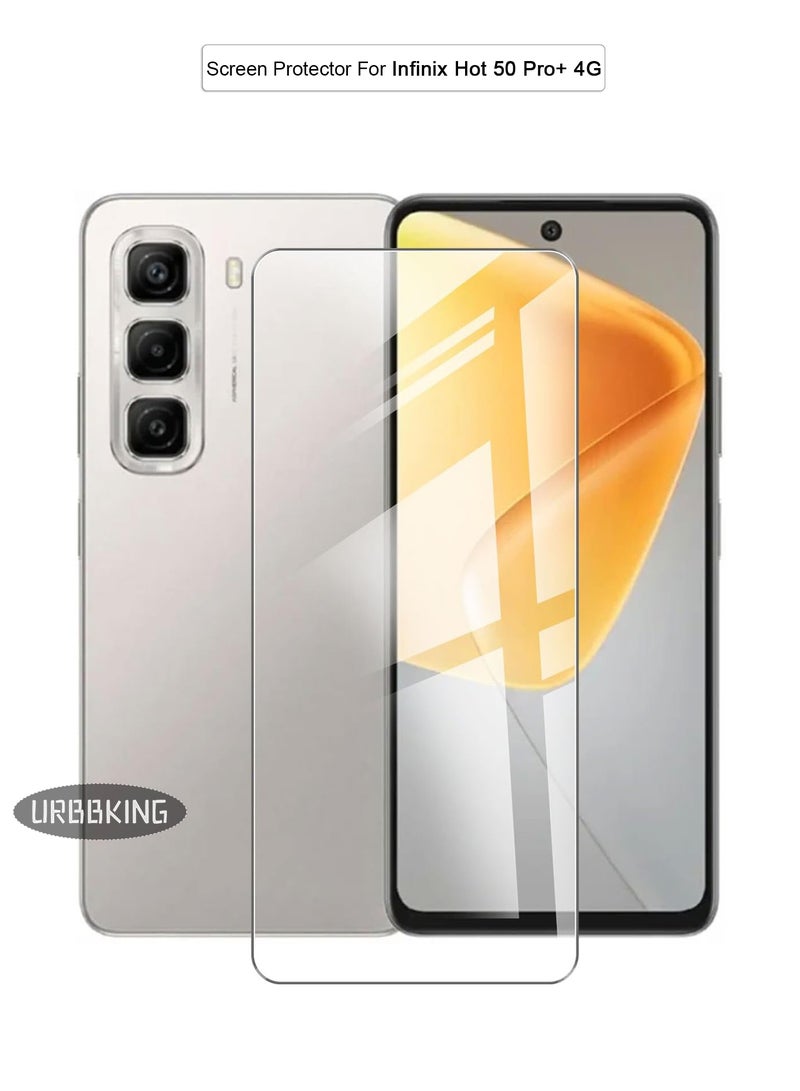 يوارب كينج Infinix Hot 50 Pro+ 4G شاشة التغطية المضادة للخدوش بالكامل الزجاج المقسى