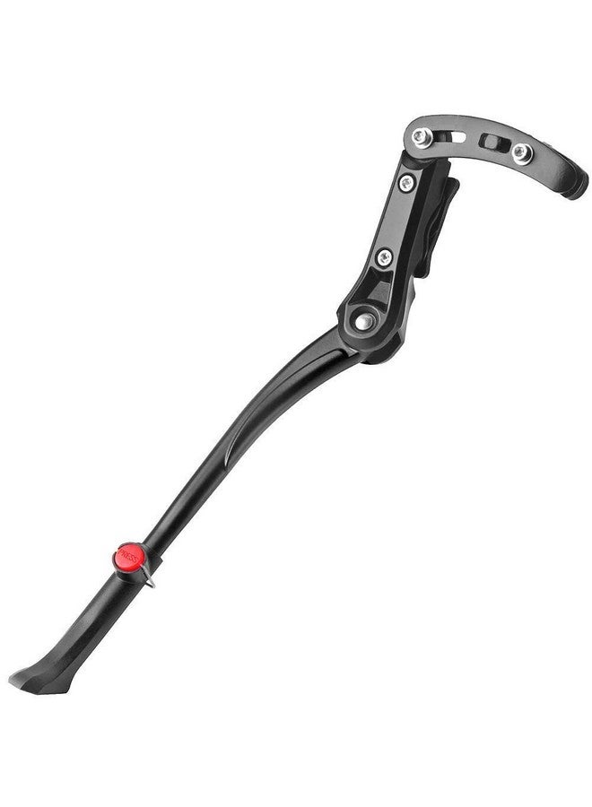 FASTPED® Universal 24'-29'' Adjustable Aluminum MTB Road Bicycle Kickstand (Black) Aluminum-Alloy Side Kickstand,Adjustable Support,Kick Stand for Road Bike Mountain Bicycle (Black) (Long Head) - Image 1