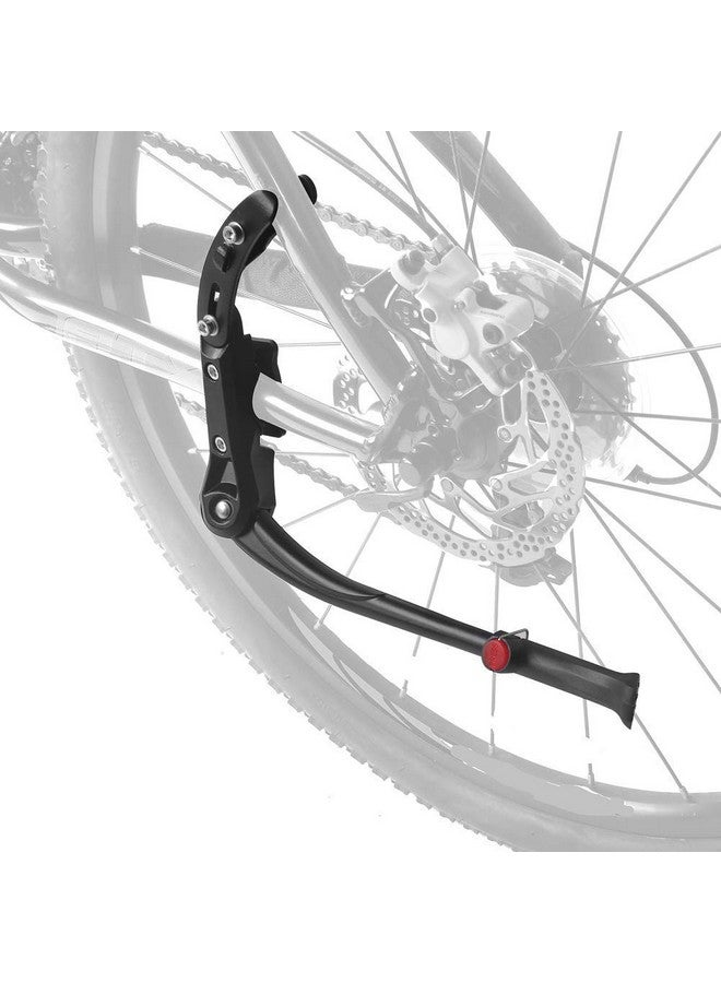 FASTPED® Universal 24'-29'' Adjustable Aluminum MTB Road Bicycle Kickstand (Black) Aluminum-Alloy Side Kickstand,Adjustable Support,Kick Stand for Road Bike Mountain Bicycle (Black) (Long Head) - Image 2