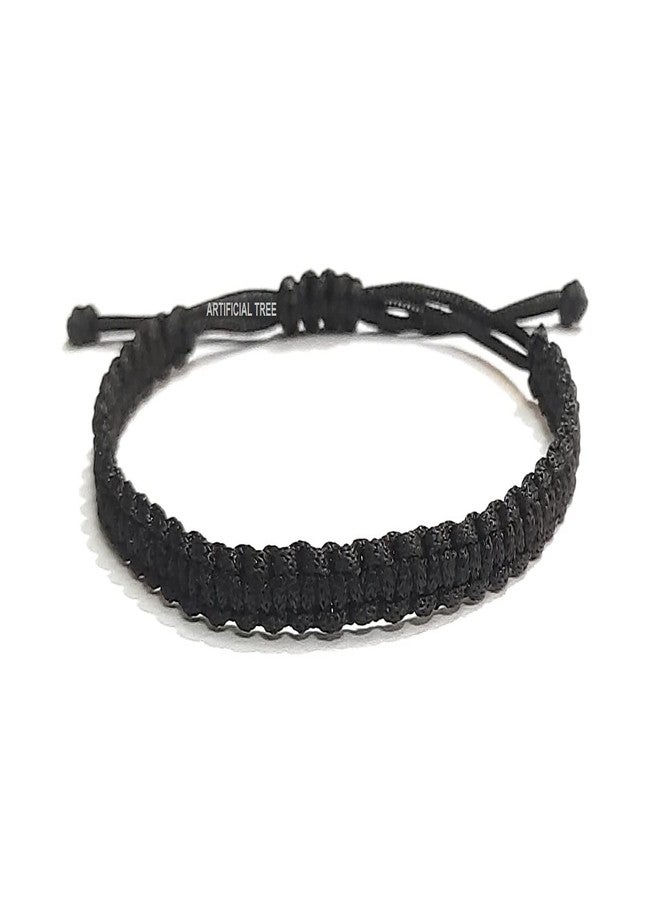 ARTIFICIAL TREE Handmade Nazar Black Thread Bracelet Adjustable Wristband Friendship Band for Women & Men | Set of 4 | Stylish Protection Bracelets (AT GIRLS BRCT 010) - Image 2