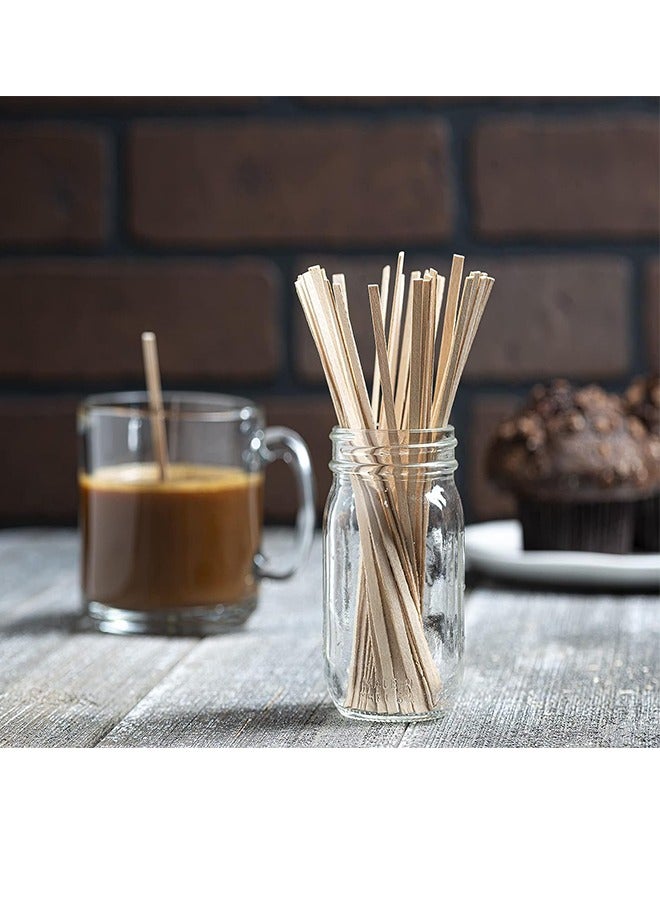 100 Pcs Wooden Coffee Mixing Stick,Disposable Mixing Sticks,Suitable For Coffee And Cocktails, Made Of Natural Birch Wood, Environmentally Friendly, BPA Free Beverage Stick (14cm)  - Image 3