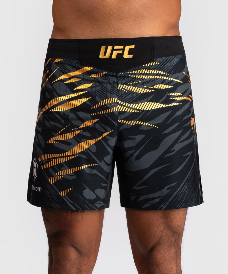 Venum Men's Standard Authentic UFC Fusion Night Fight Short Fit, Black/Gold - Image 4