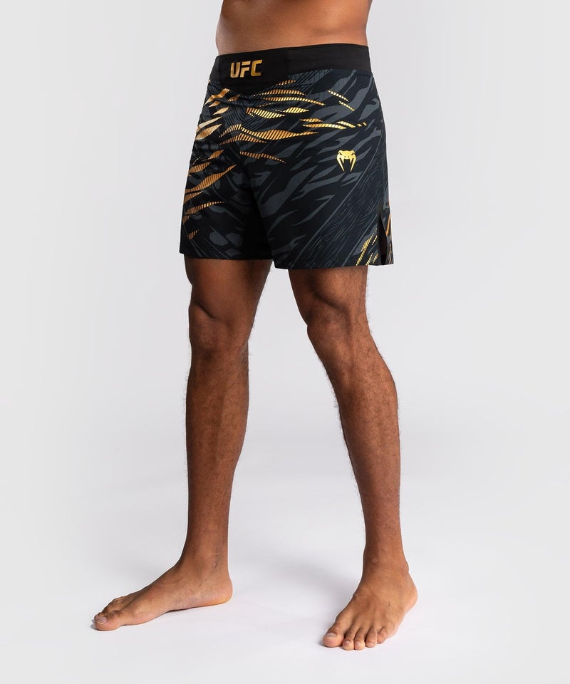 Venum Men's Standard Authentic UFC Fusion Night Fight Short Fit, Black/Gold - Image 2