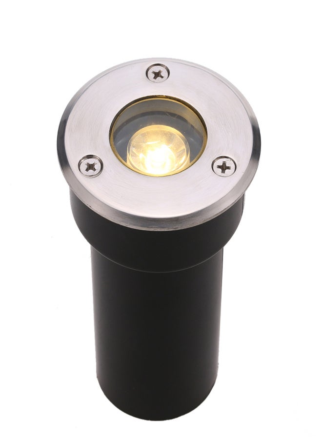 1W AC/DC 12V LED Underground Light Lamp 100LM High-power Tempered Glass Outdoor Ground Garden Path Floor Stair Yard Spot Landscape Lamp IP67 Water Warm White - Image 2