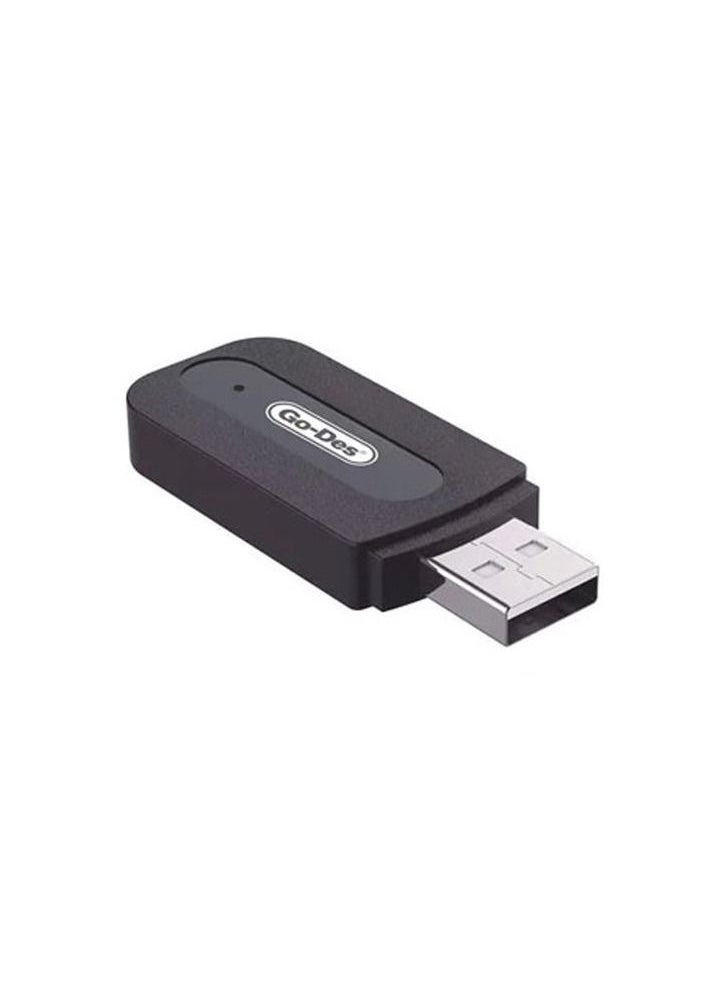 GO-DES Go Des GDBT103 Bluetooth Music Receiver Audio Out Via USB Aux Plug Play Handsfree Call  - Image 3