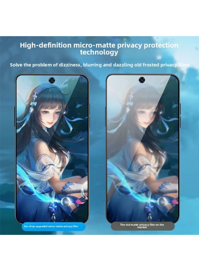 For Iqooneo9spro Matte Tempered Film Vivo Love Cool Z9x Anti Peeping Protection Z8x Full Screen Hd Z-Colour:【full Screen Privacy Film 2 Pack】 Non-frosted ★ Send Film Tool Kit-Size:iQOO Z1x - Image 3