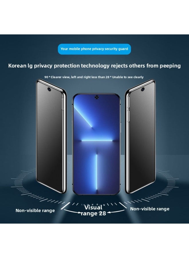 For Iqooneo9spro Matte Tempered Film Vivo Love Cool Z9x Anti Peeping Protection Z8x Full Screen Hd Z-Colour:【full Screen Privacy Film 2 Pack】 Non-frosted ★ Send Film Tool Kit-Size:iQOO Z1x - Image 2