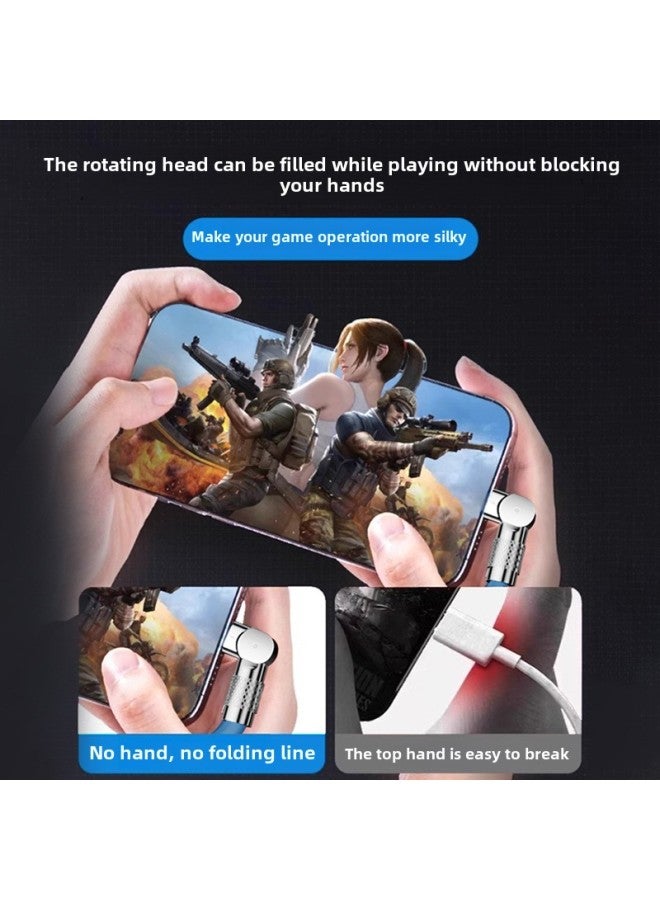 كابل بيانات Bold Rotating 120W Super Fast Charging Android Type-c لخط شحن Huawei Glory 6A عبر الحدود النموذج: Android Ladder Type [برتقالي / 1 متر] راكب دوار 180 درجة - Image 5