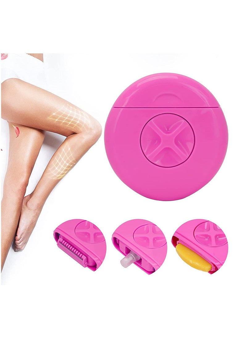 Generic - 3 in 1 Hair Removal Device, Portable Manual Shaver, Hair Removal Tool for Women (Pink) - Image 1