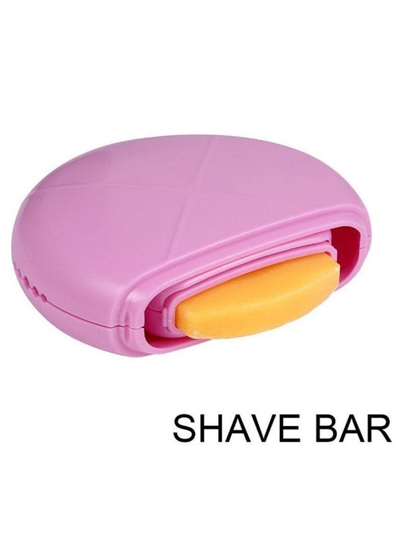 Generic - 3 in 1 Hair Removal Device, Portable Manual Shaver, Hair Removal Tool for Women (Pink) - Image 1