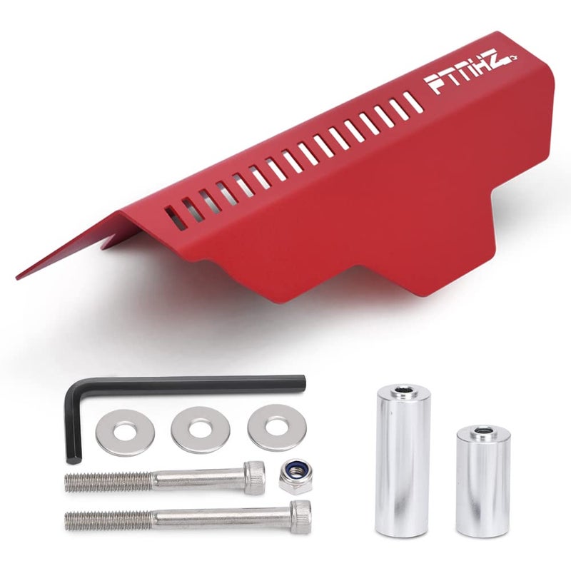 PTNHZ Aluminum Pulley Cover Belt Relacement For Subaru Impreza 02-14 WRX and 04-on STI 04-08 Forester(Red) - Image 1