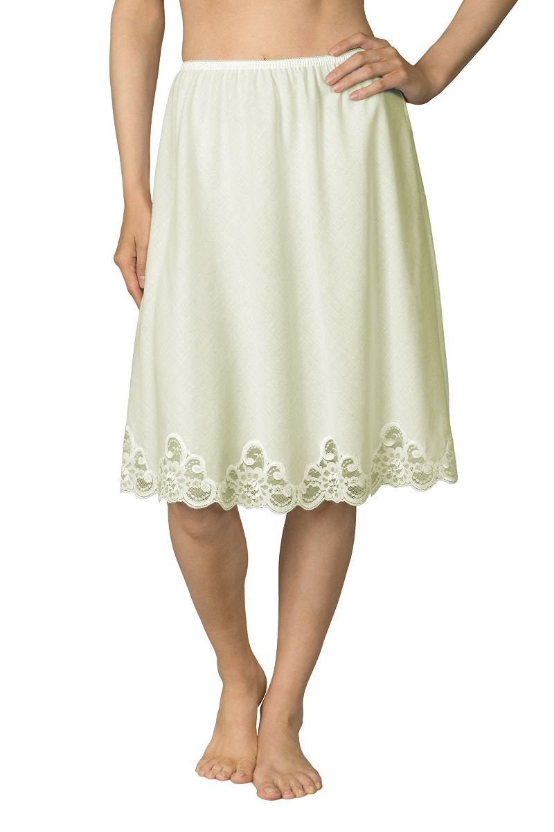 Velrose Cotton Batiste 23" Half Slip (4537), Ivory, S - Image 2