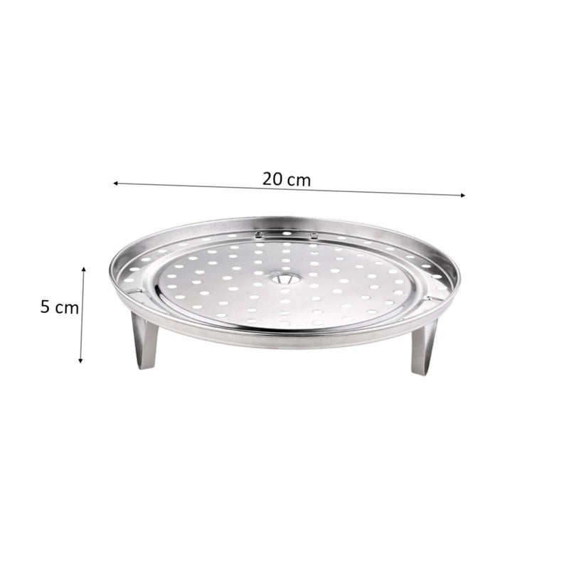 Stainless Steel Steamer Rack Stand Round Small For Food Steaming Baking Roasting - Image 3