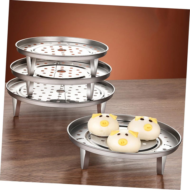 Stainless Steel Steamer Rack Stand Round Small For Food Steaming Baking Roasting - Image 5