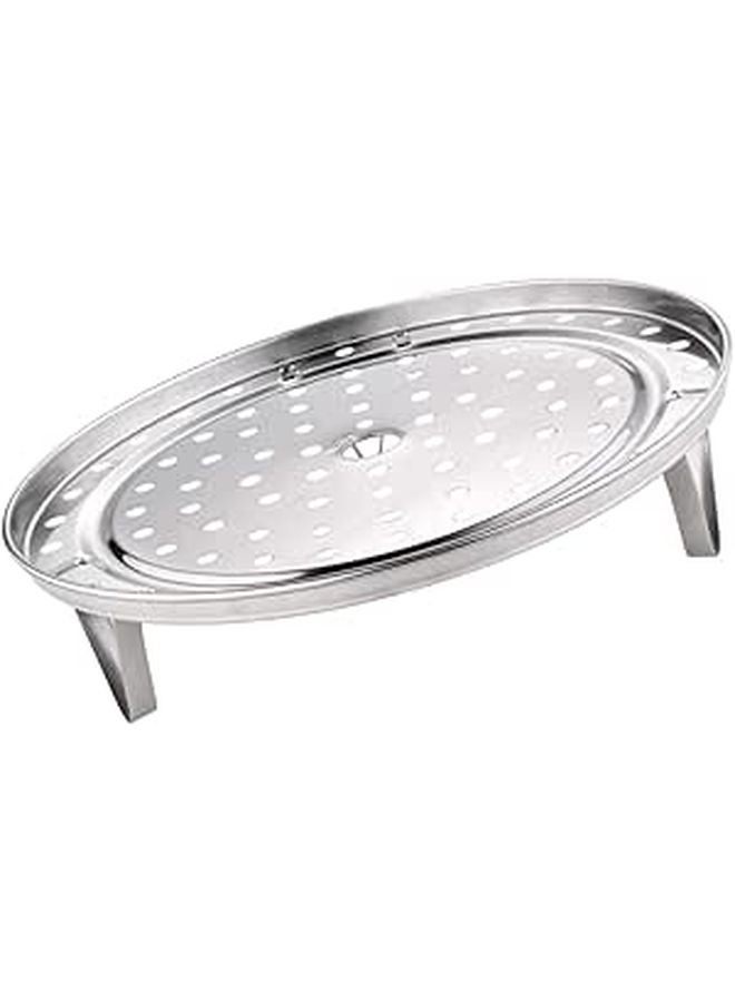Stainless Steel Steamer Rack Stand Round Small For Food Steaming Baking Roasting - Image 1