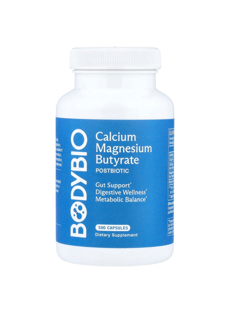 Calcium Magnesium Butyrate, 100 Capsules