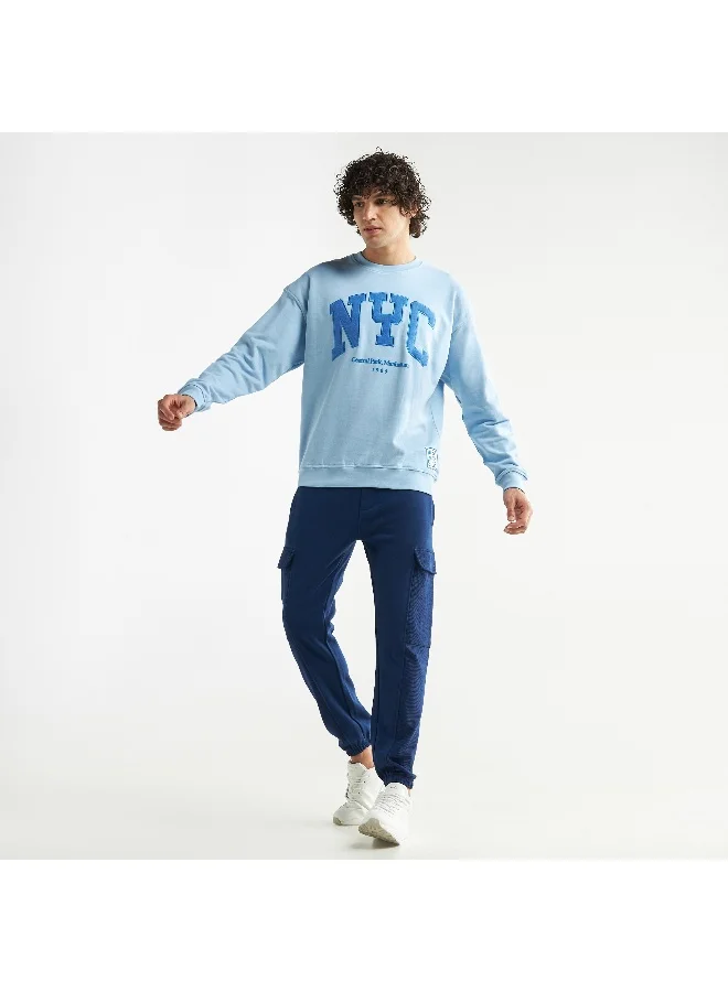 Splash FAV Embroidered Sweatshirt with Long Sleeves