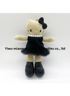 Generic Sanrio Hello Kitty Pendant KT Hello Kitty Girl Bag Keychain Clothing Accessories-Specifications:Long-legged Black Leather Black Skirt-Color:Pendant + Love Buckle  - Image 1