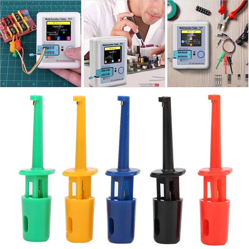 20-Piece Multimeter Test Hook Set - Grabber Clips for Electronic Testing - Image 2